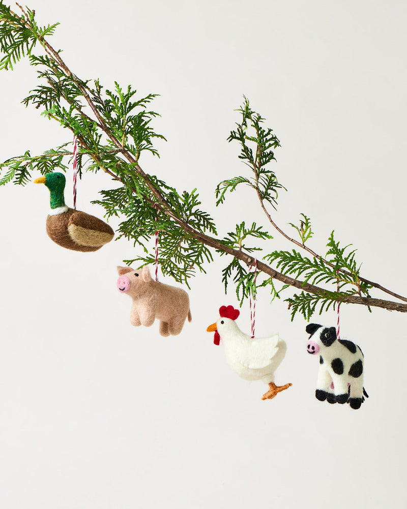 Felted On The Farm Ornament