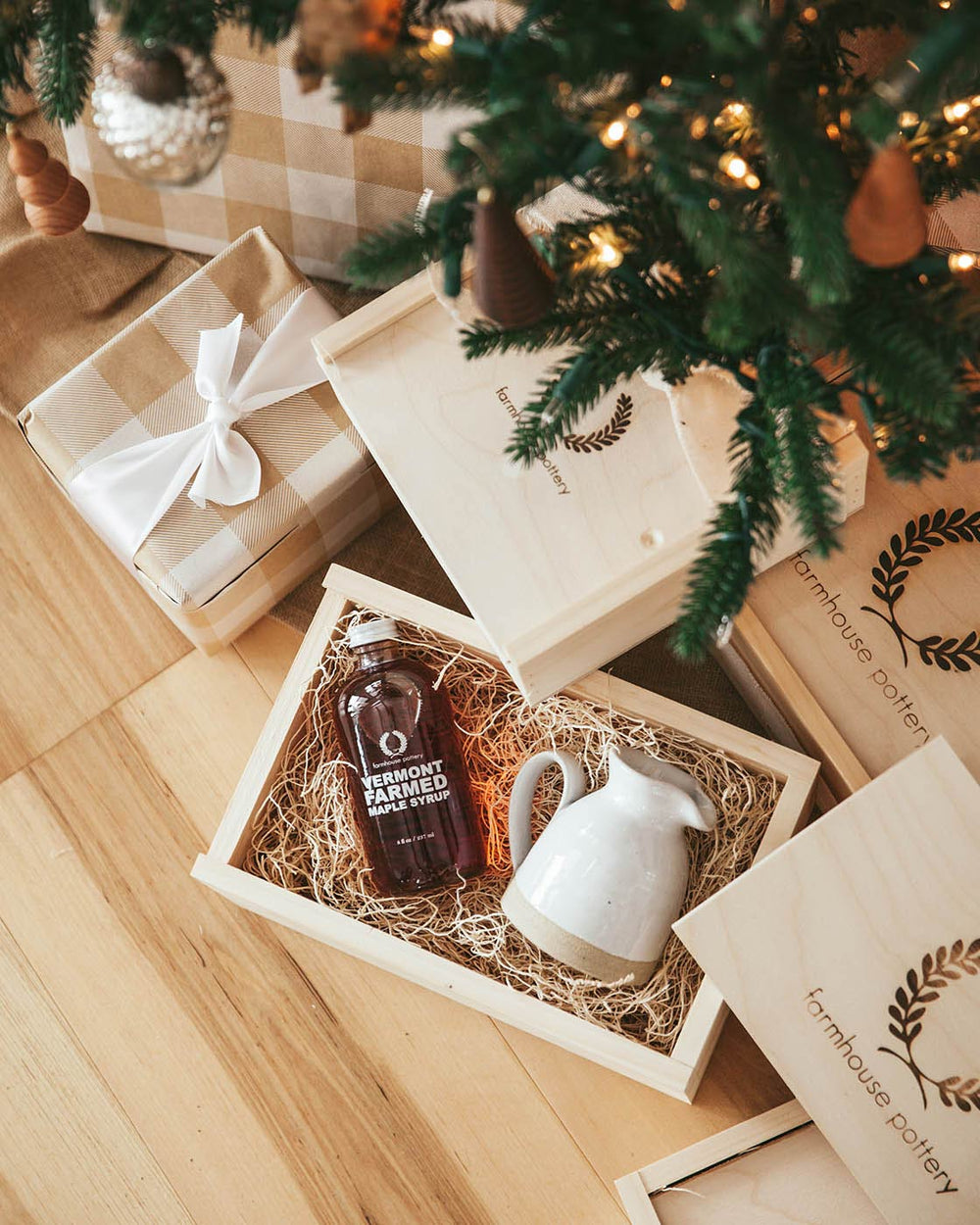 Maple Syrup & Bell Pitcher Gift Set