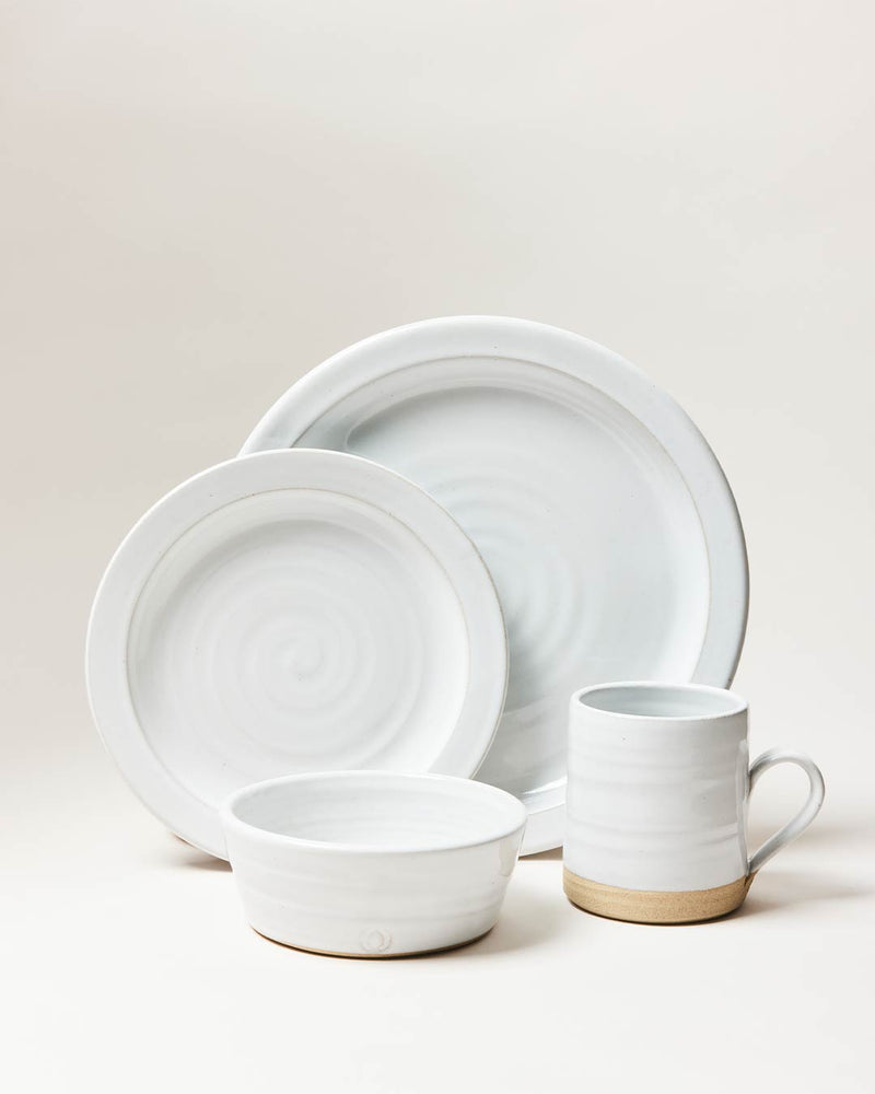 Silo Dinnerware Place Setting - White