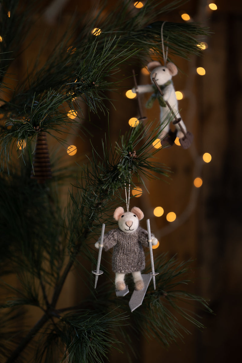 Winter Woolen Mouse Ornament