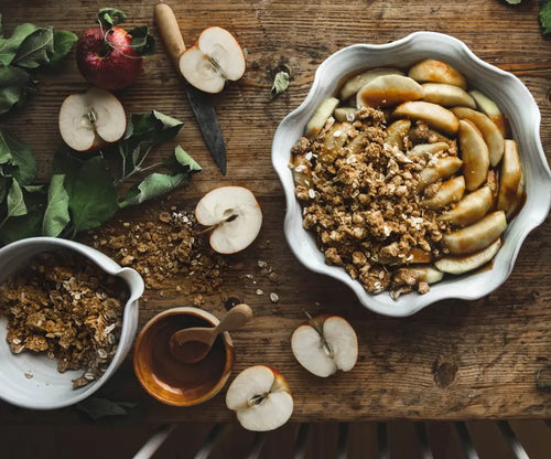 Cinnamon Caramel Apple Crumble