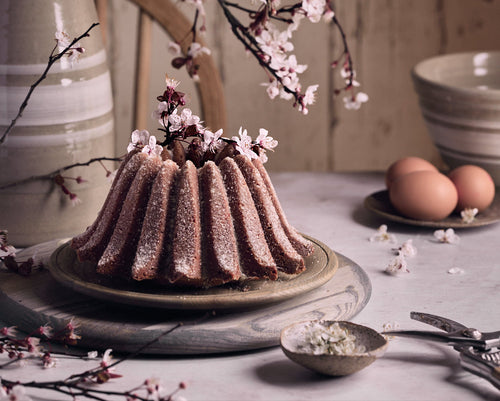 Salted Cherry Blossom Bundt Cake
