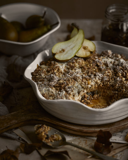 Pear & Mincemeat Granola Crumble