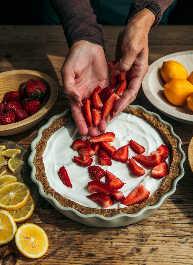 Fieldstone Ruffle Pie Dish