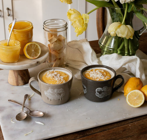 Vanilla Panna Cotta with Lemon Curd