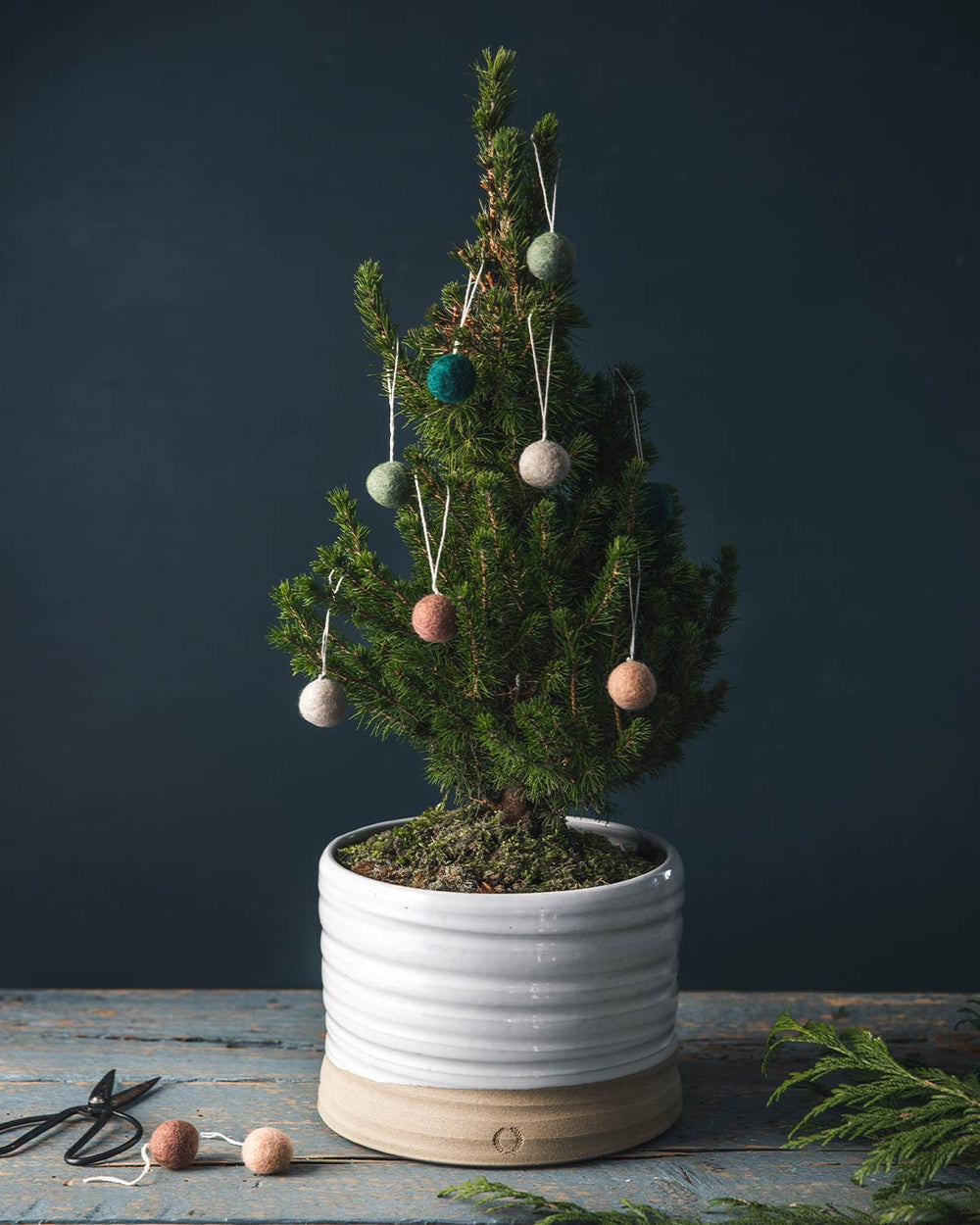 Felted Mini Baubles - Set of 25