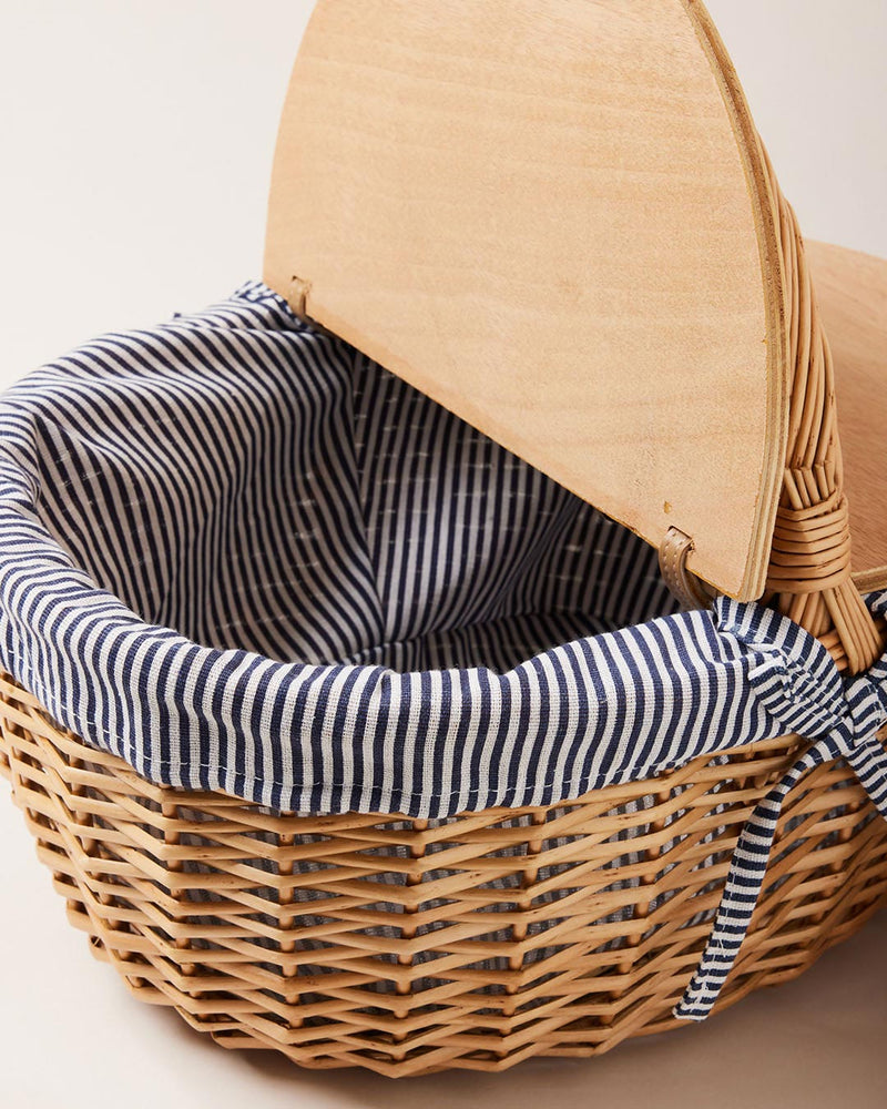 Striped Picnic Basket
