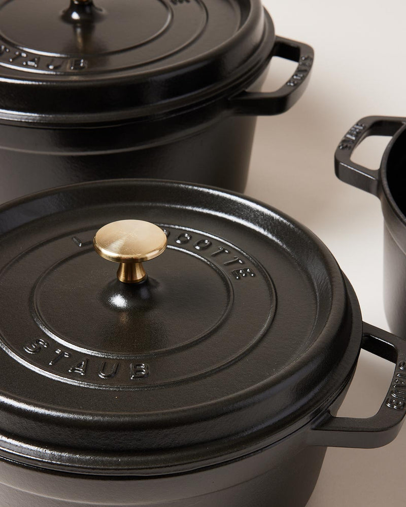 Staub Cast Iron Cocotte with Brass Knob